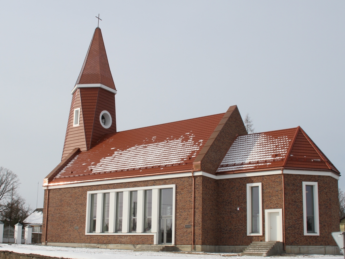 Balbieriškio bažnyčios stogo dengimas